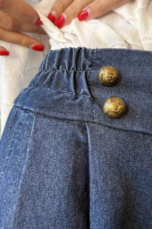 Billie Skirt Culotte Jean Denim